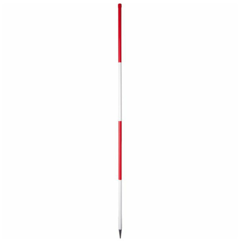 Steel Ranging Pole 2m, 50cm Graduation, Red/White