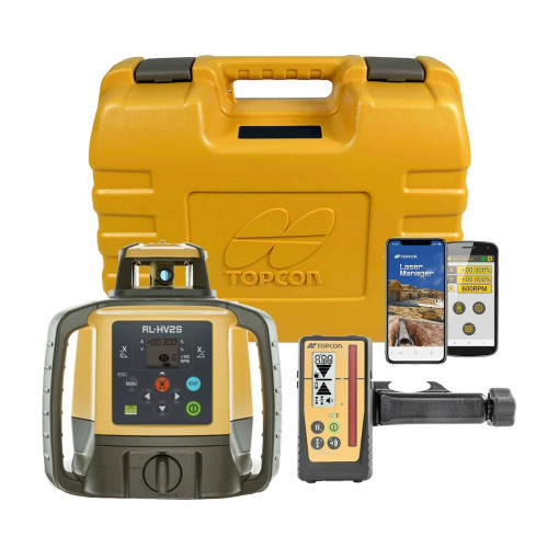Topcon RL-HV2S Horizontal/Vertical/Dual Grade Laser Level with LS-100 Receiver