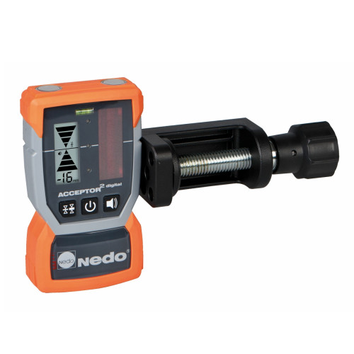 Nedo Acceptor 2 Digital Receiver with Heavy Duty Metal Rod Clamp